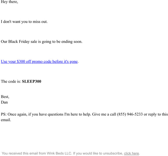 Wink Beds Re Quick Reminder Milled