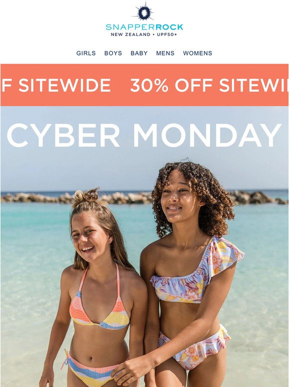 30% off Swim & Resort in our Cyber Monday Sale 👙👓👒