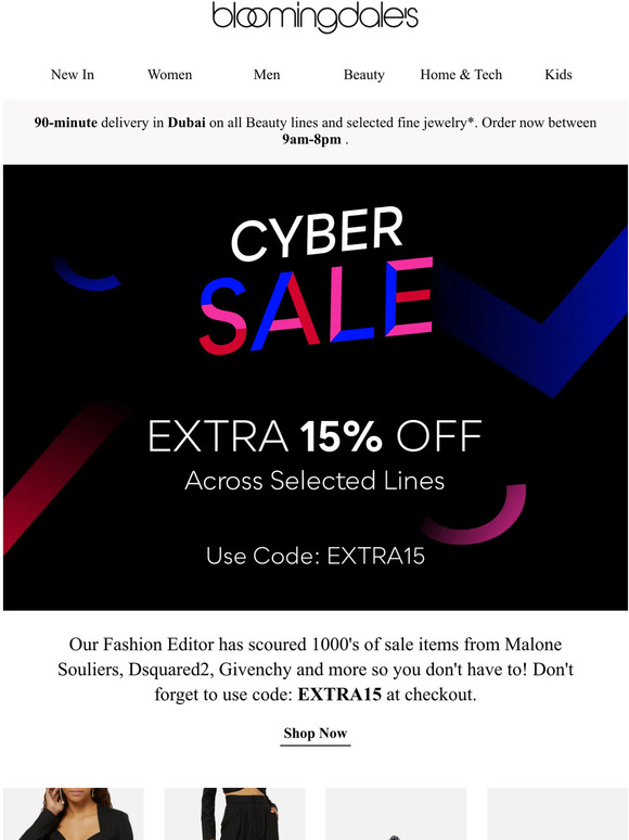 Editor's Picks: Extra 15% Off Cyber Sale