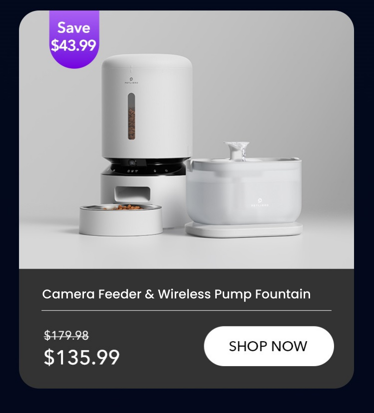 Camera Feeder & Wireless Pump Fountain