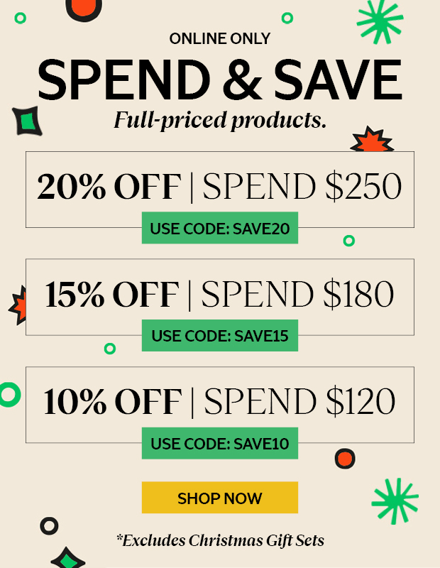 SHOP SPEND & SAVE NOW