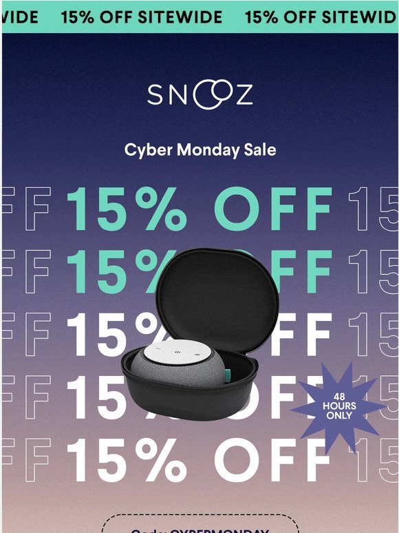 Our first ever Cyber Monday Sale
