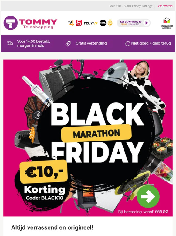 Bekijk onze Black Friday top 10 | Bekend van TV