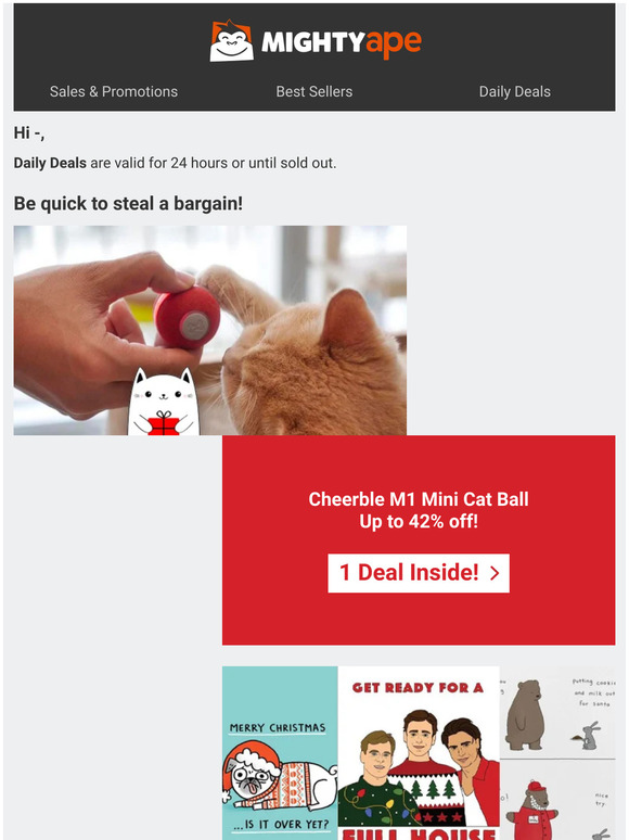 Christmas Cards, Gifts for Cats, LEGO Fans & more!