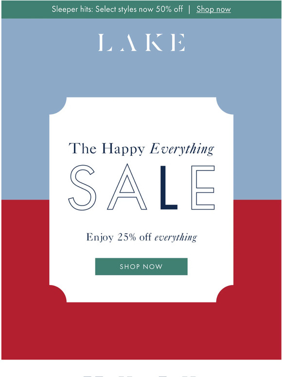 No Sunday scaries here: 25% off