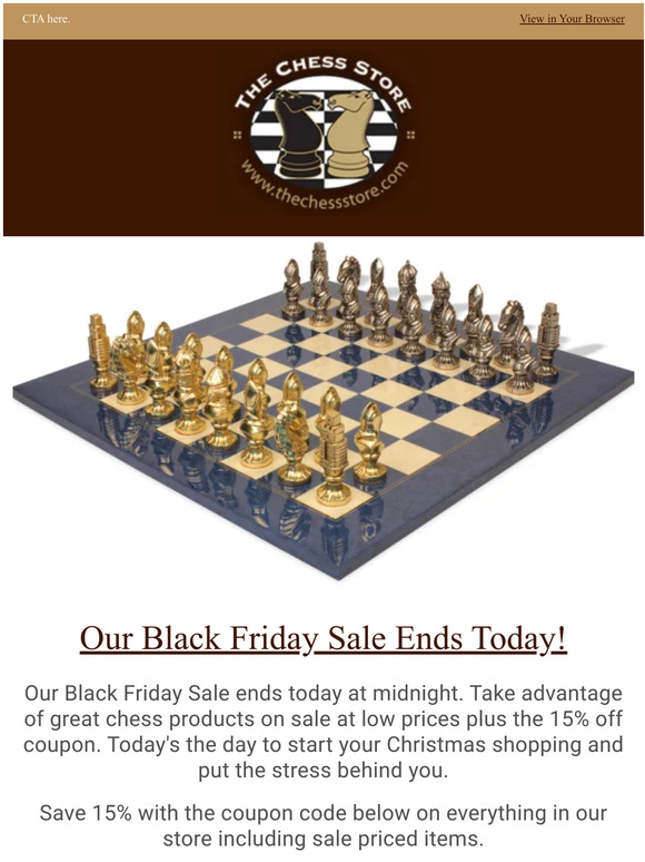 Black Friday Deals 2022 on Chess Products