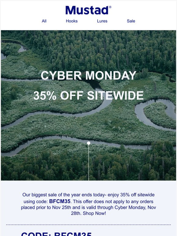 It's Cyber Monday | 35% OFF!