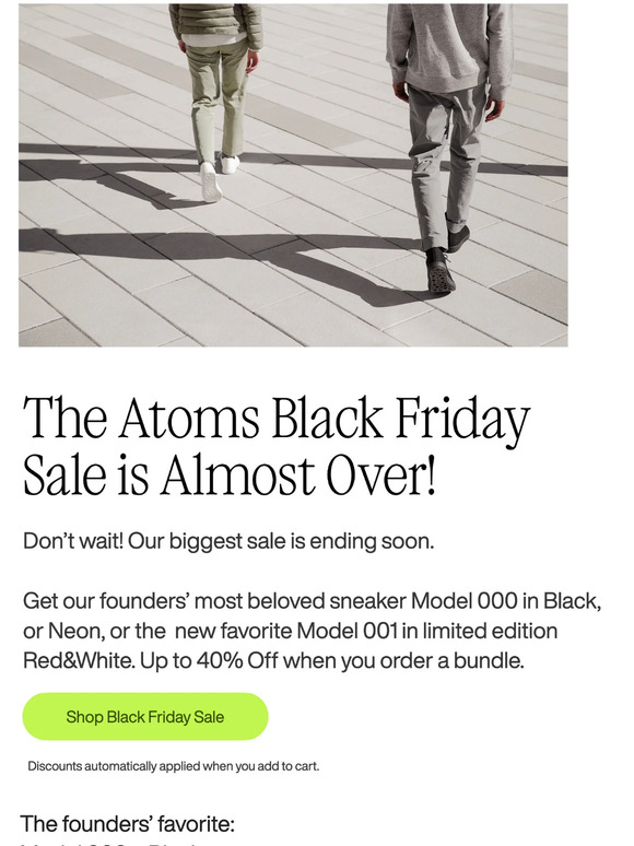 FINAL DAYS: The Atoms Black Friday Sale