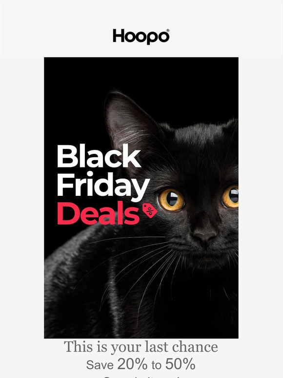BLACK FRIDAY CLOSING SOON!