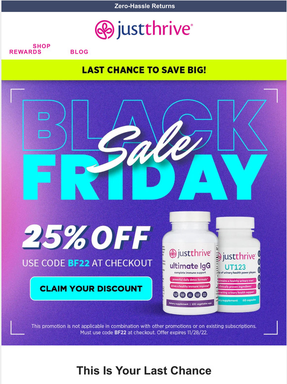 Your 25% off (is almost gone)