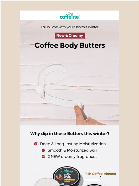 MCaffeine New Body Butters with ALMONDS & BERRIES!? Milled