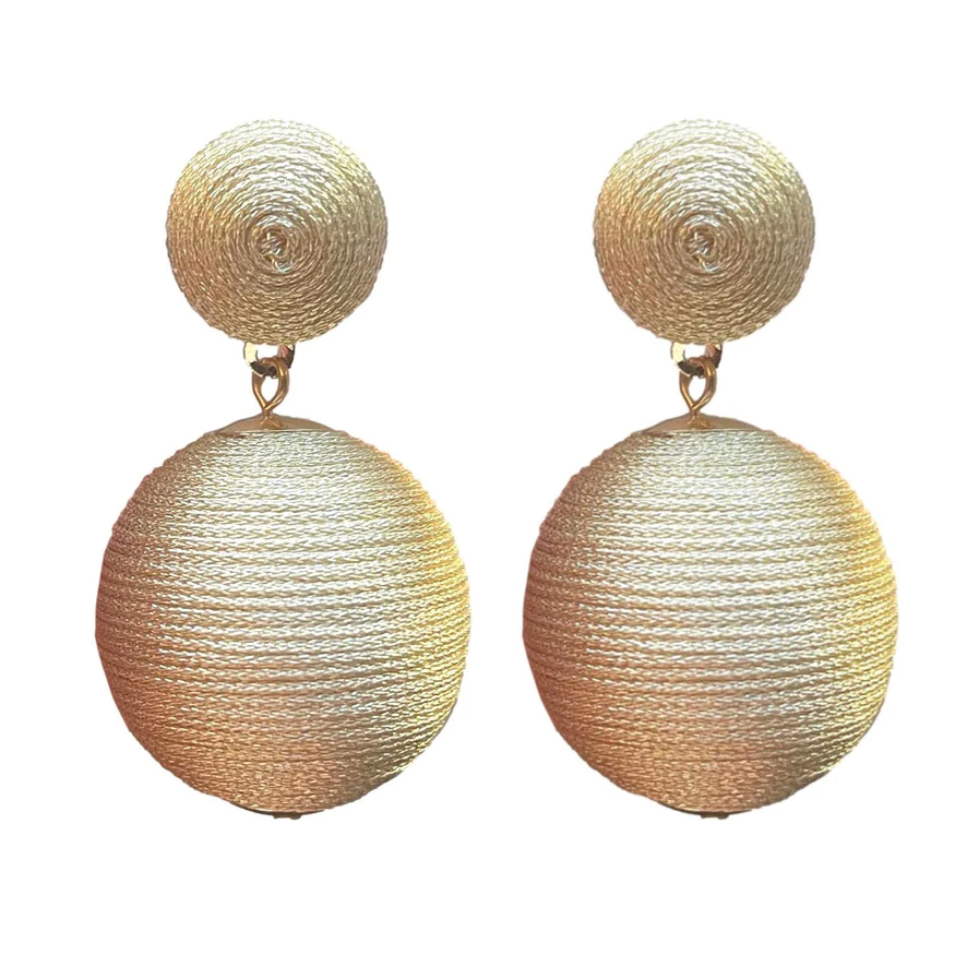 Image of Gold Metallic Lido Pom Poms