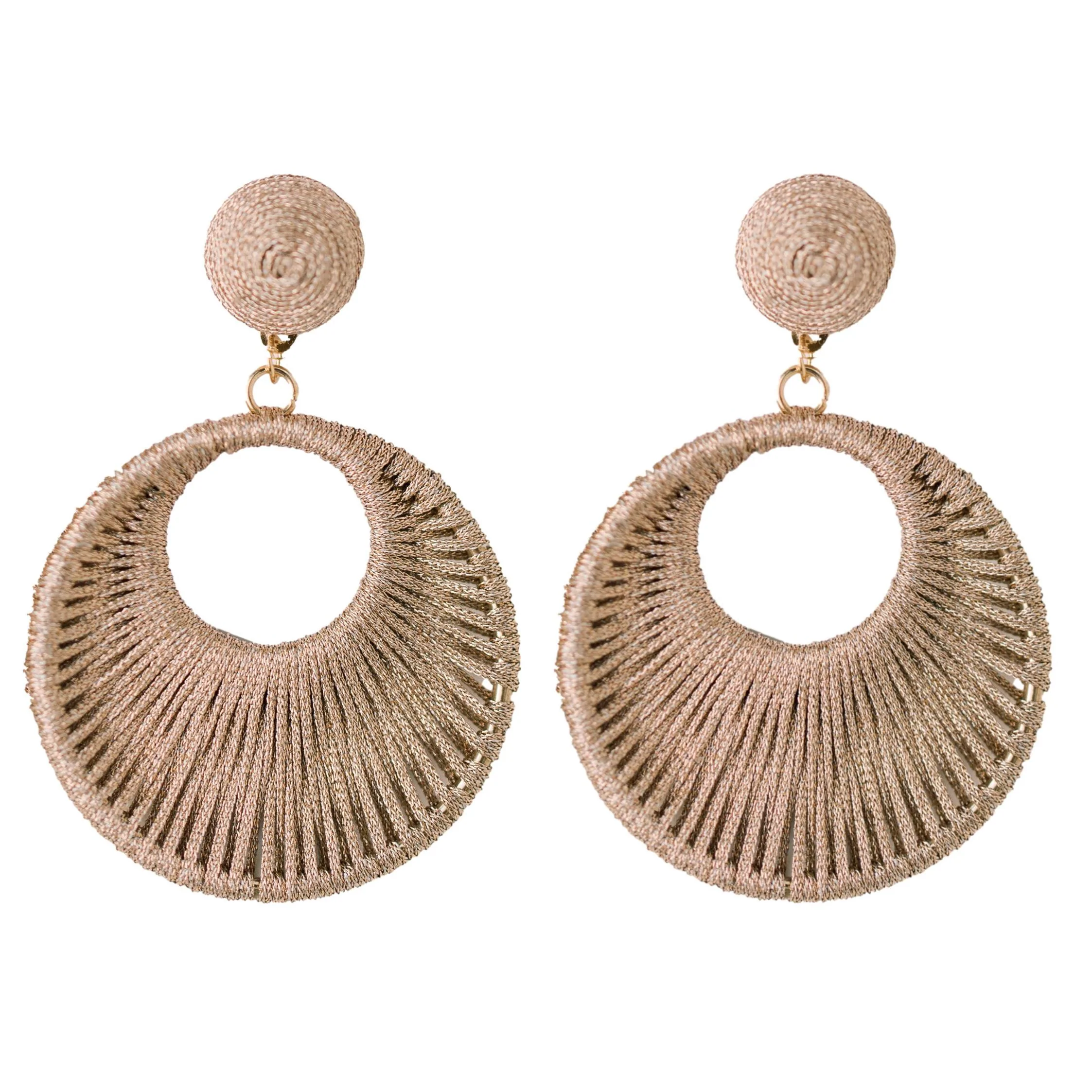 Image of Bronze Metallic Wrapped Bali Drops
