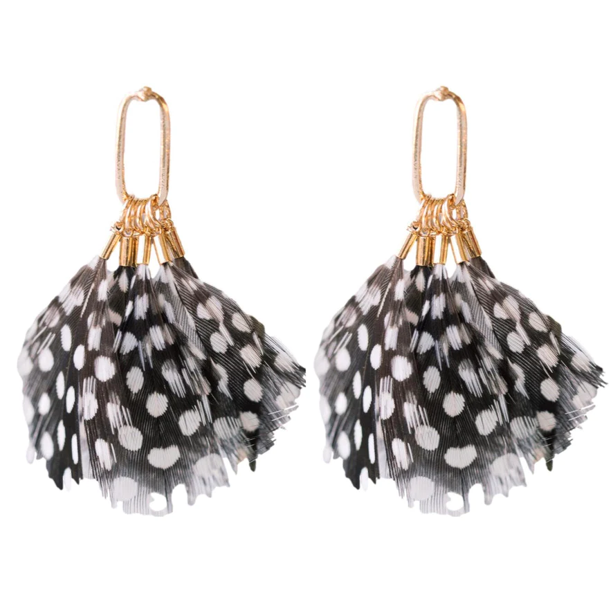 Image of Spotted Feather Tassels