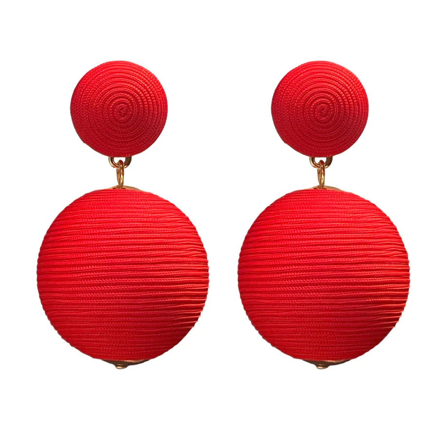 Image of Red Lido Pom Poms