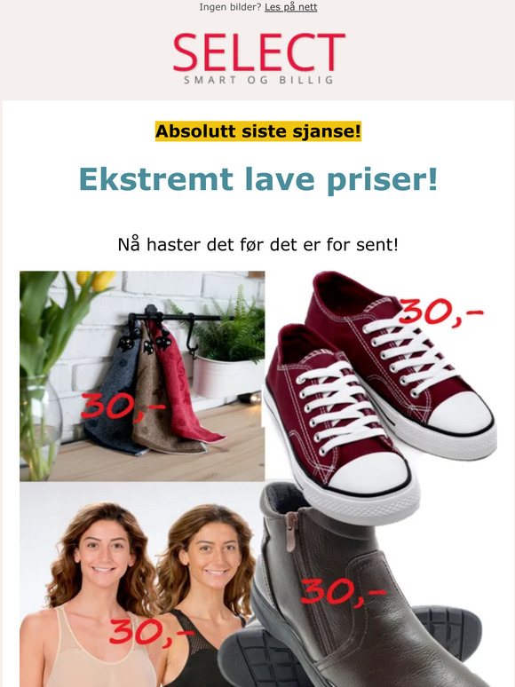 Siste sjanse! Neste uke stenger vi butikken....