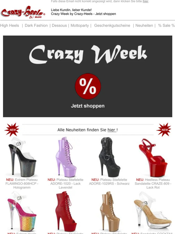 🛍️ Crazy Week Sale - Nur noch heute