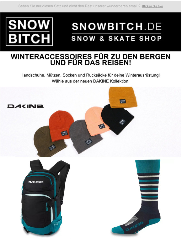 Winteraccessoires für zu den Bergen und für das Reisen!