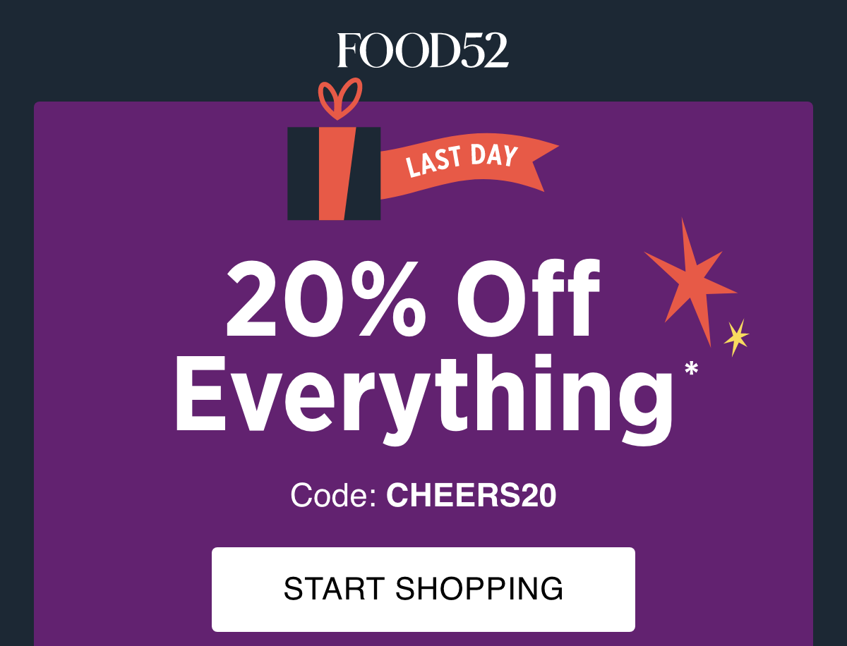 20% OFF Everything | Use Code: CHEERS20