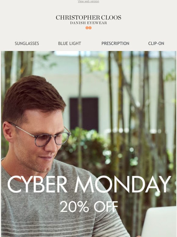 IT'S CYBER MONDAY! 20% OFF EVERYTHING
