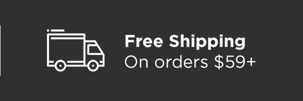 Free shipping on orders $59 and up