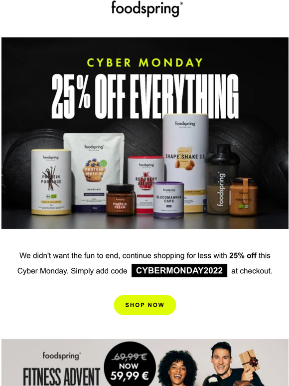 CYBER MONDAY - 25% OFF