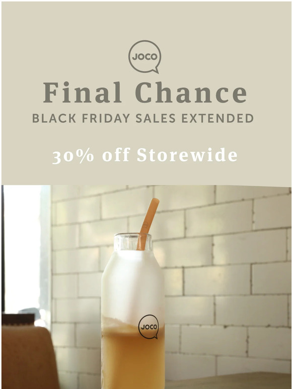 Final Chance! 30% off Storewide!
