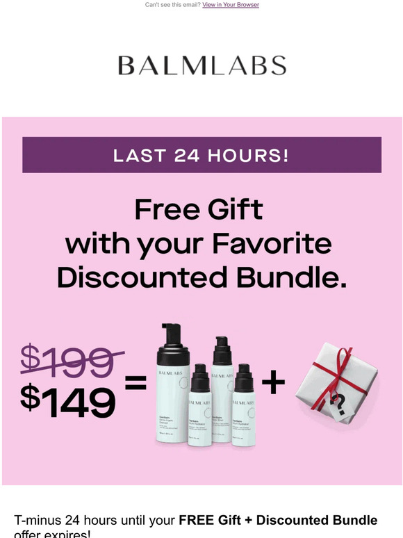 Last 24 hours of Black Friday Savings!