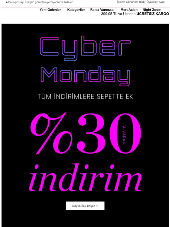 adL'de Cyber Monday Etkisi!