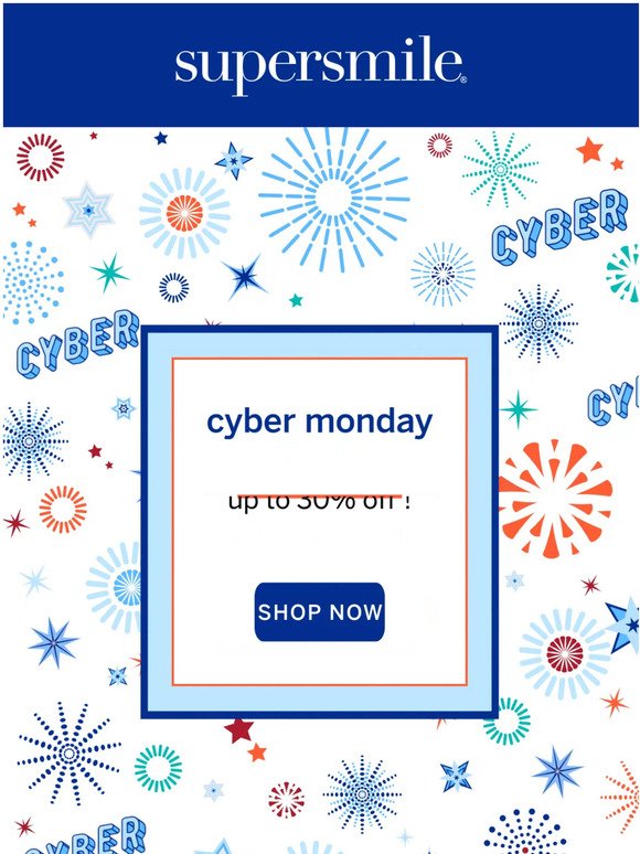 Up to 30% off for Cyber Monday! 💰