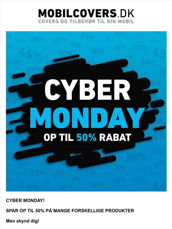 Kun i dag - CYBER MONDAY hos MOBILCOVERS.DK 💥