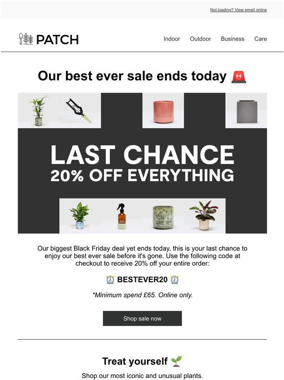 Patch Plants Black Friday, last chance 🖤 Milled