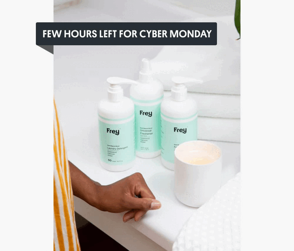 FEW HOURS LEFT FOR CYBER MONDAY [SHOP NOW]
