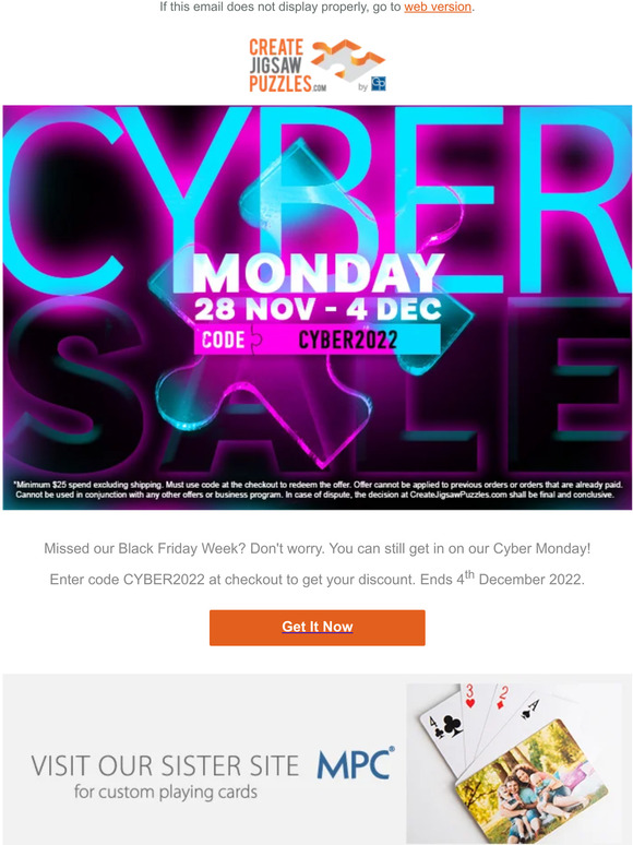 Cyber Monday Week (use CYBER2022)
