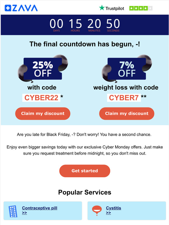 Black Friday…extended! 1 day ONLY ⏰