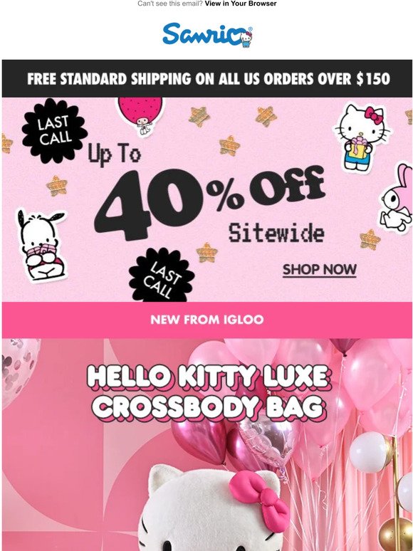 NEW: Hello Kitty x Igloo Crossbody Bag