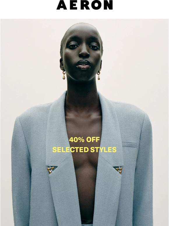 40% off selected styles