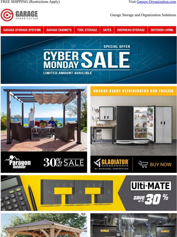 🔥 Garage Organization Cyber Monday Sale 🔥