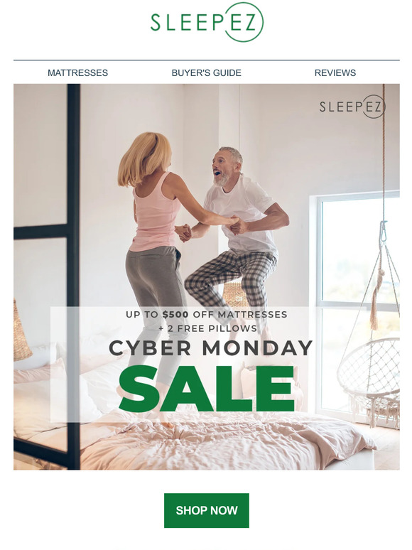 SHOP CYBER MONDAY SALES WITH SLEEP EZ