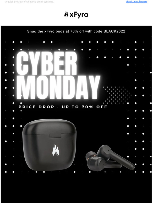 Cyber Monday: 70% off - today only