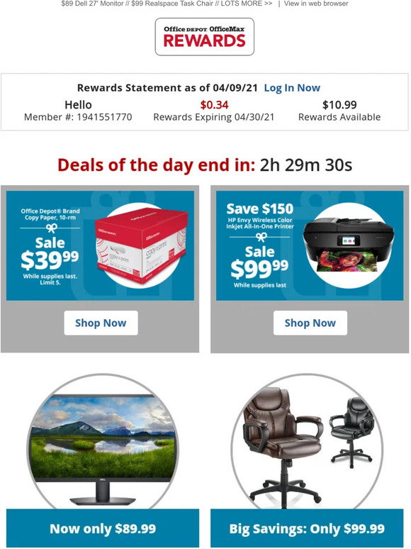 Office Depot® OfficeMax®: ? We've got a case of the Cyber Mondays ? |  Milled