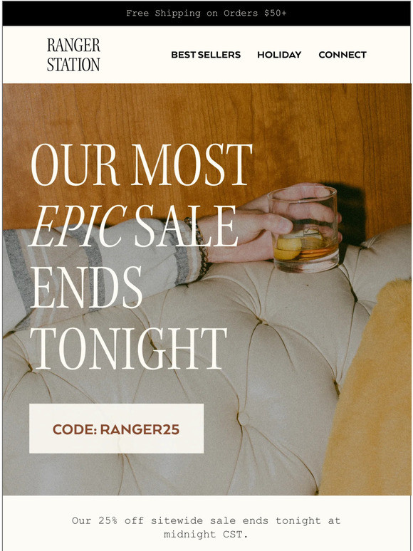 Last day for 25% off sitewide 🌟