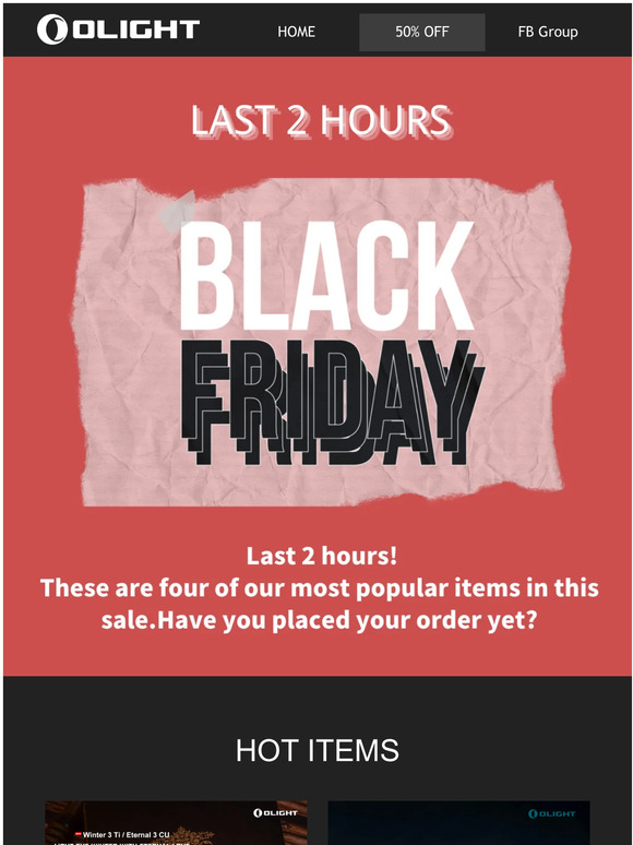 HURRY! Time is Running Out for Black Friday.