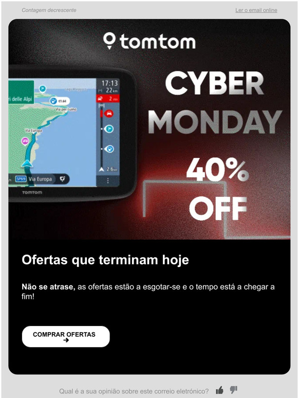 Já chegaram as ofertas da Cyber Monday!