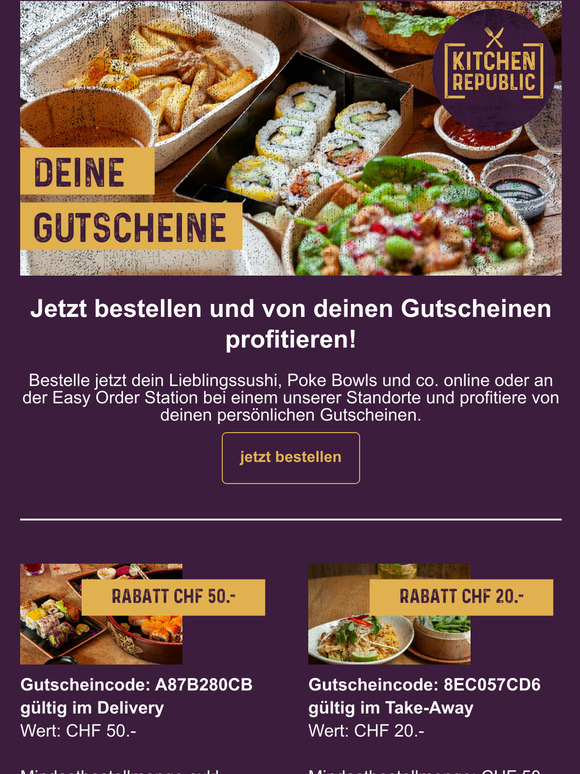3 Gutscheine warten auf dich! 🎁