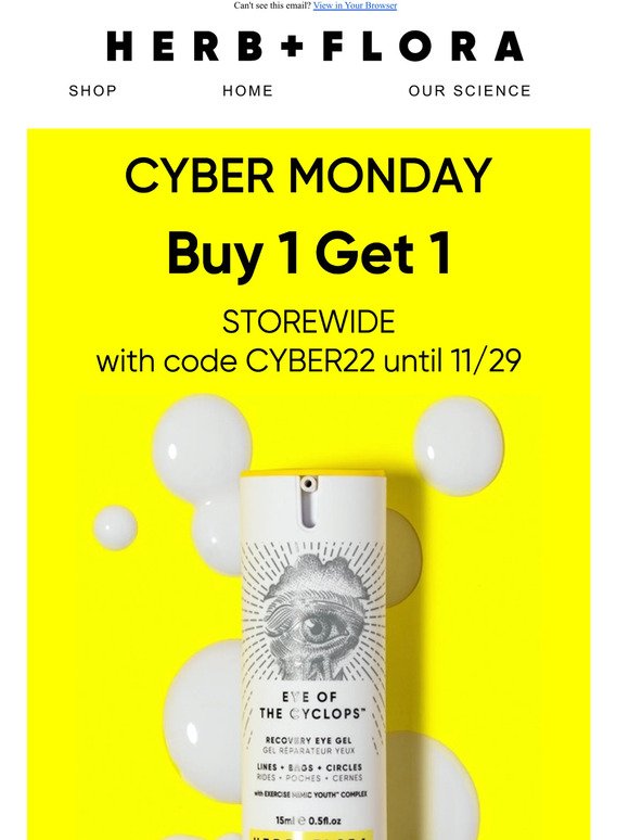 BUY 1 GET 1! CYBER MONDAY OFFER VALID FOR 36 HOURS ONLY!