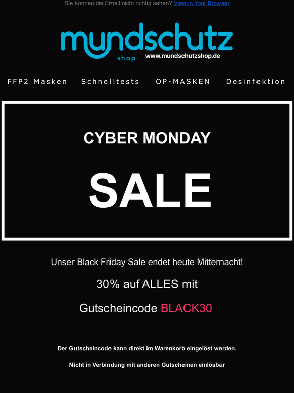 😱 CYBER MONDAY 30% DEAL