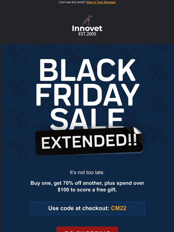 Black Friday Sale = EXTENDED!