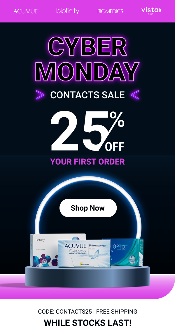 25% OFF Contacts >