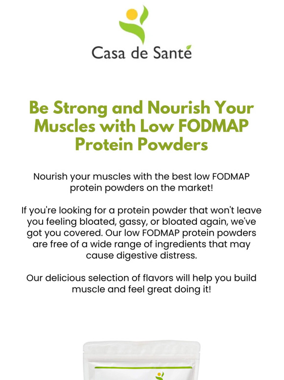 Case de Sante The best low FODMAP Protein Powders on the market! Milled
